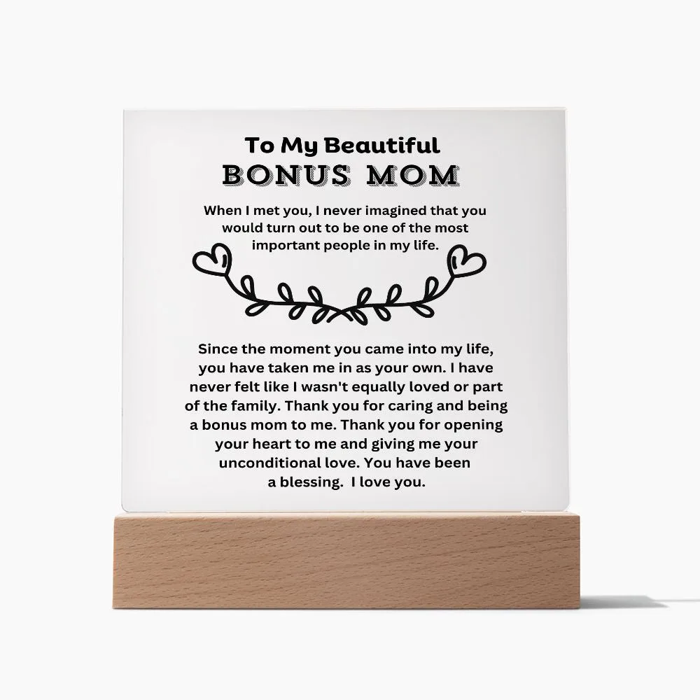 To My Beautiful Bonus Mom - Blessing