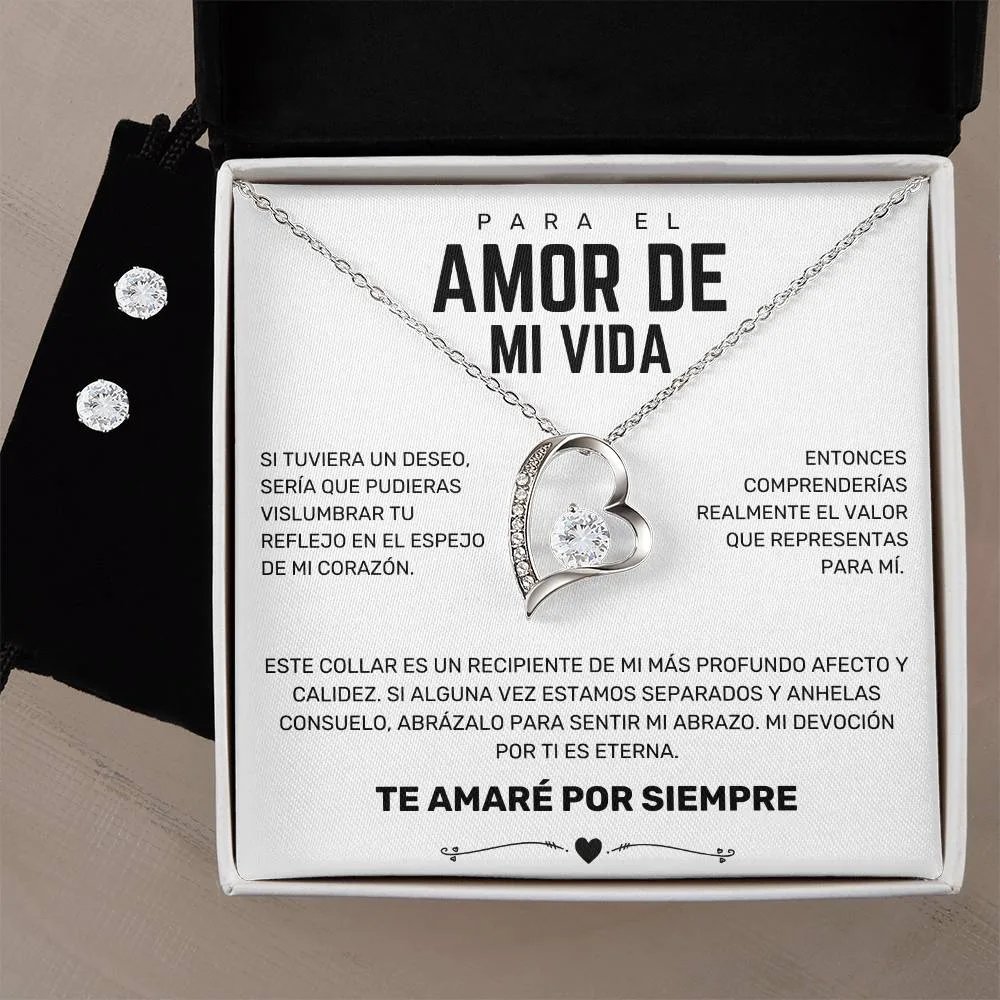 Para el AMOR DE MI VIDA (Aretes Incluidos)