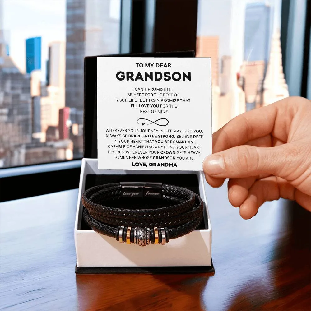 To my Grandson - Be Brave - Bracelet
