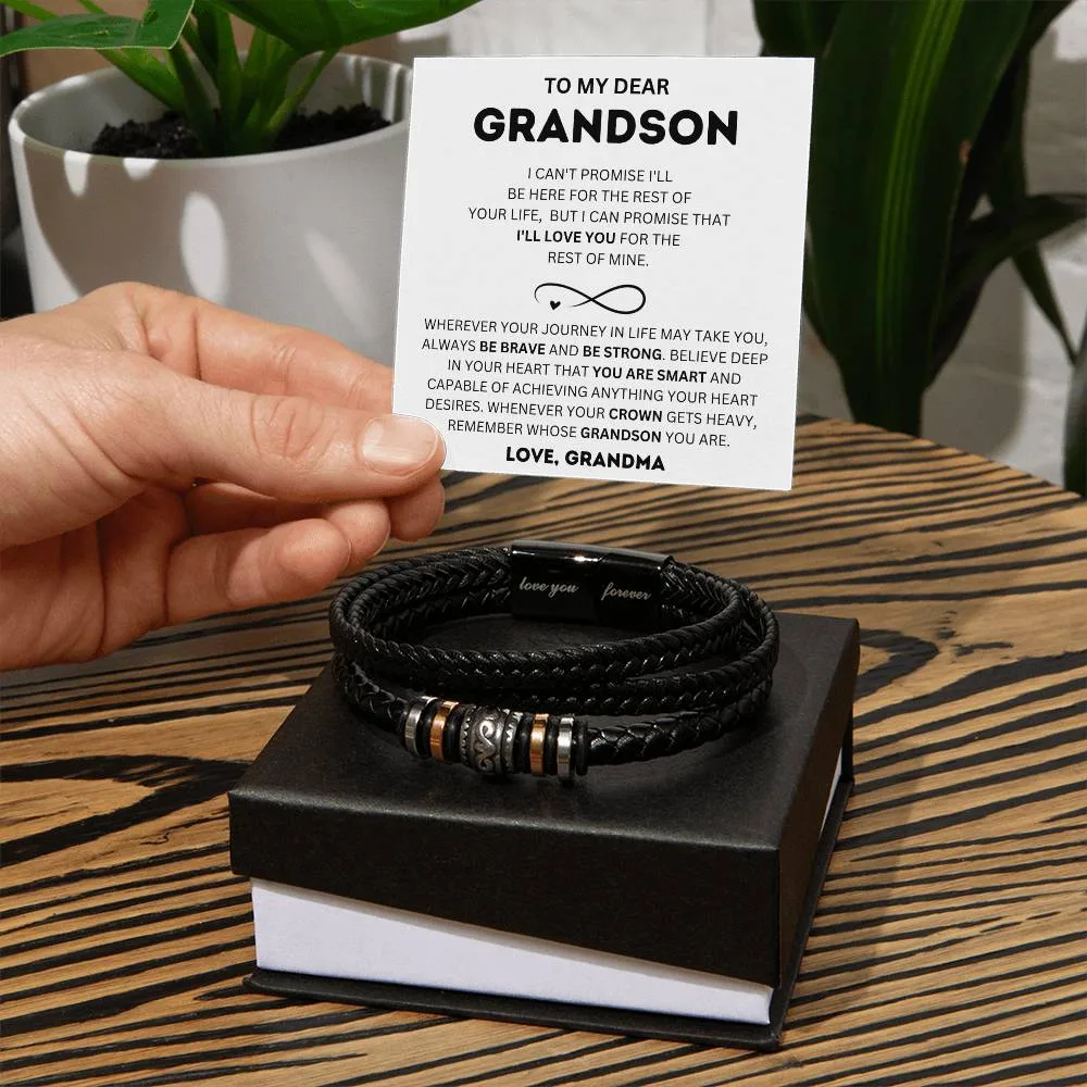 To my Grandson - Be Brave - Bracelet