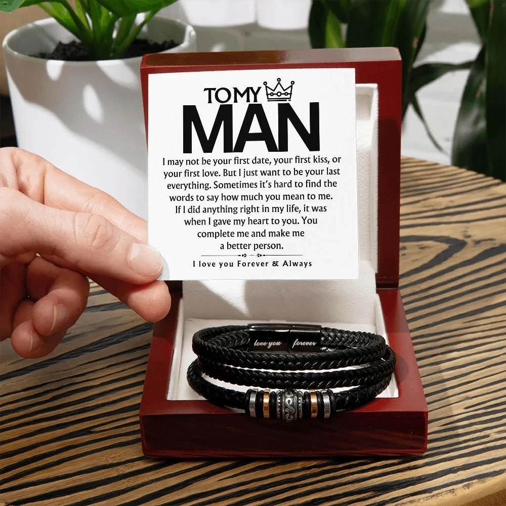 To My Man - Bracelet - I love you Forever & Always