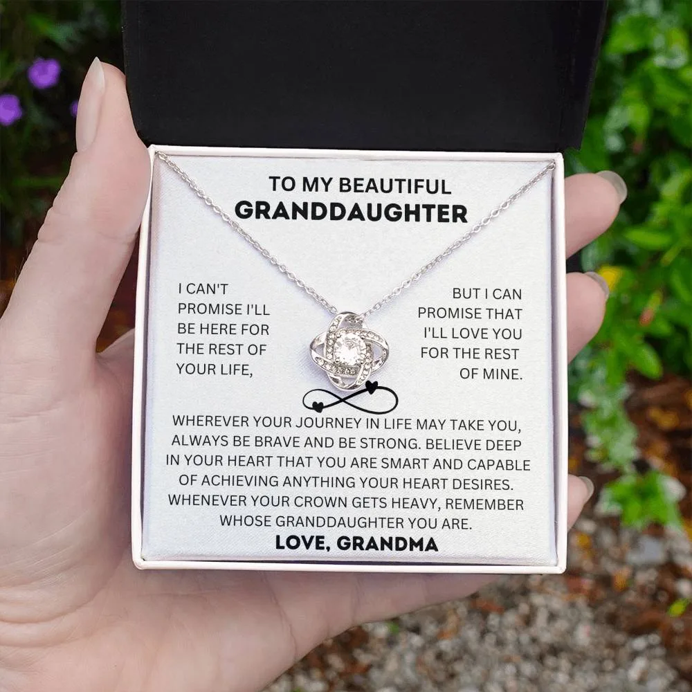 To My Beautiful Granddaughter Necklace