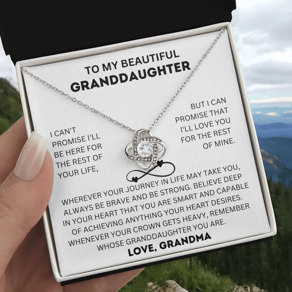 To My Beautiful Granddaughter Necklace