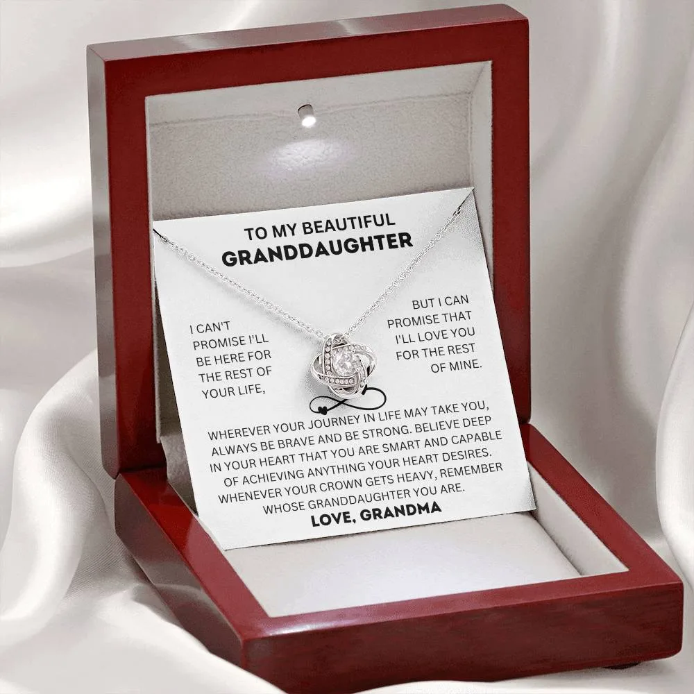 To My Beautiful Granddaughter Necklace