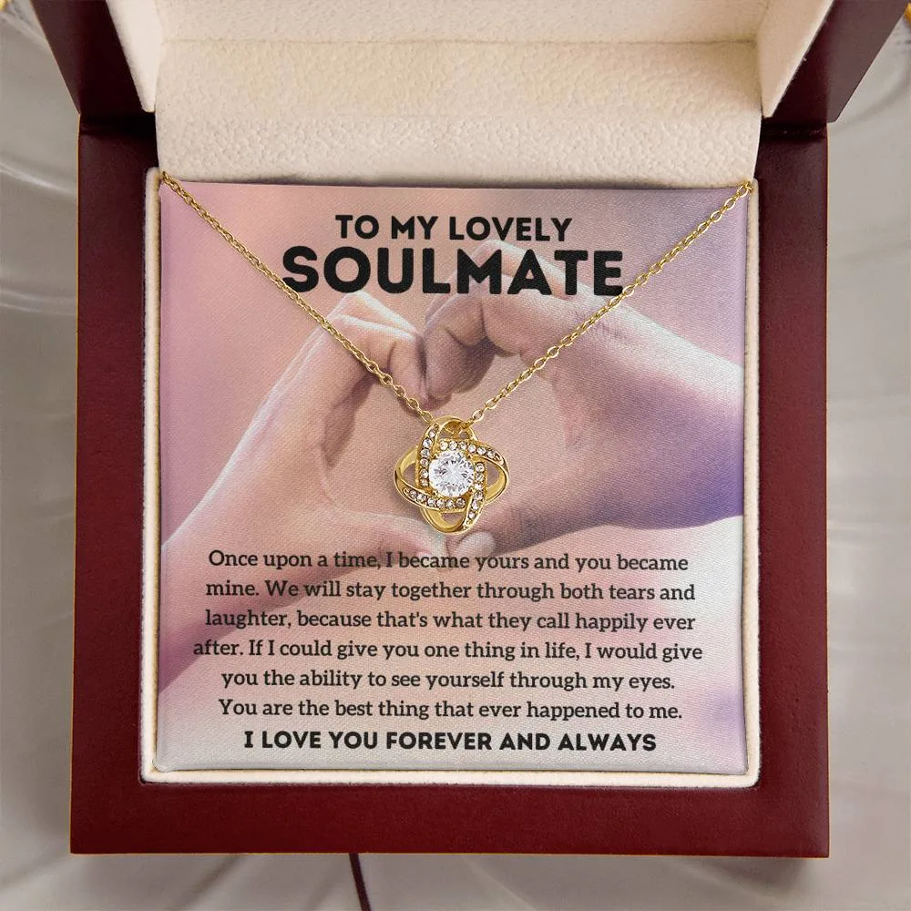 To My Lovely Soulmate - Once Upon - Love Knot Necklace