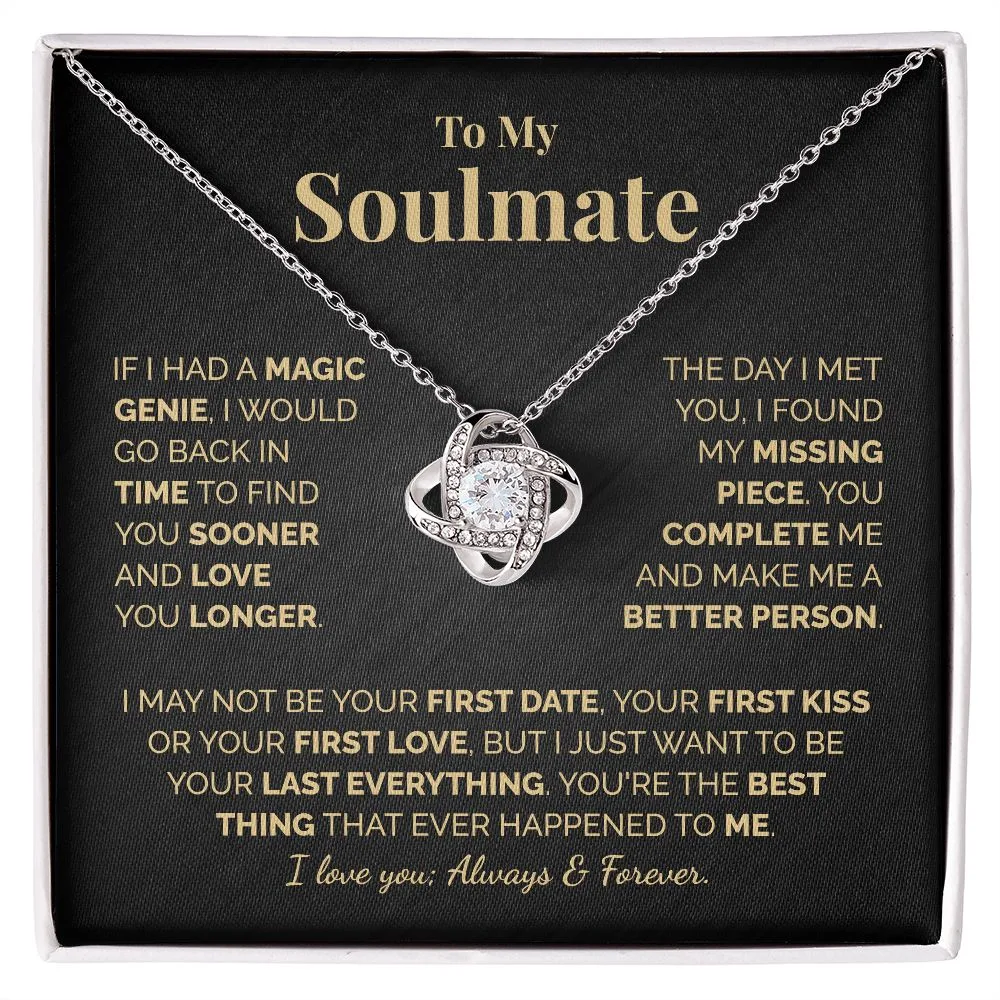 To My Soulmate Necklace - Love