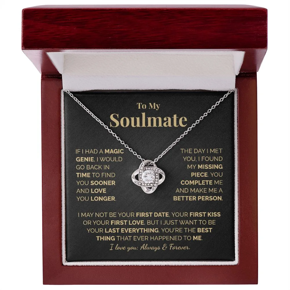 To My Soulmate Necklace - Love