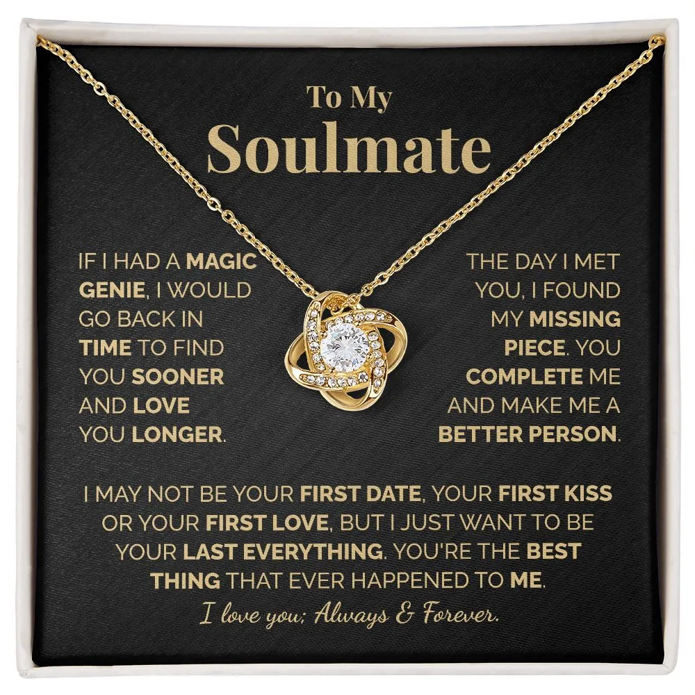 To My Soulmate Necklace - Love