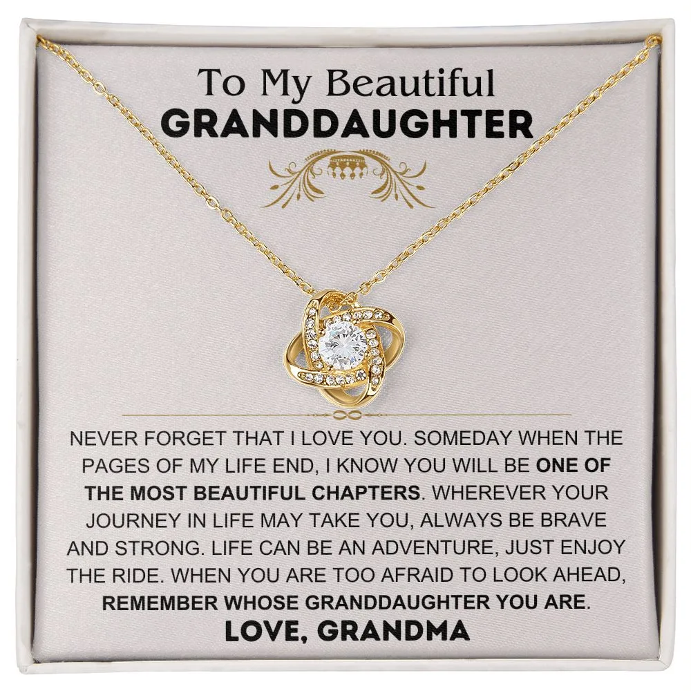 To My Beautiful Granddaughter - Grandma