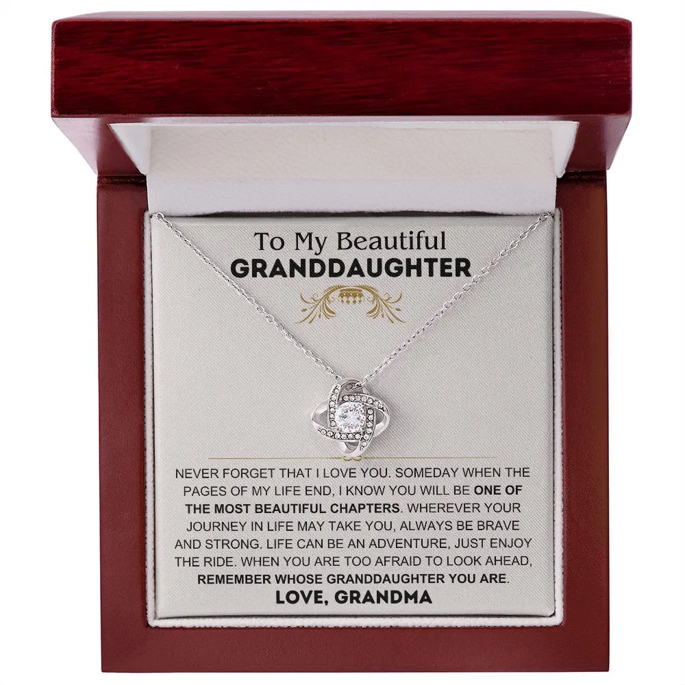 To My Beautiful Granddaughter - Grandma