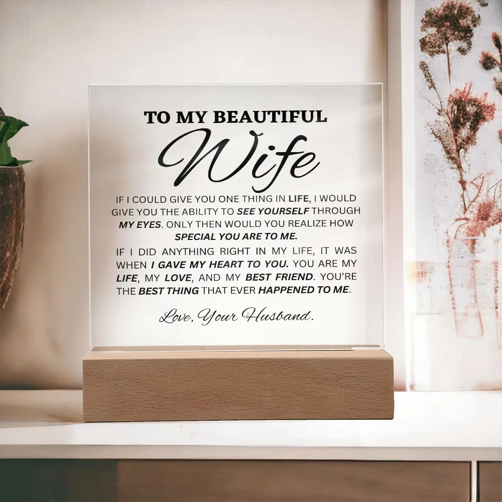 To My Beautiful Wife