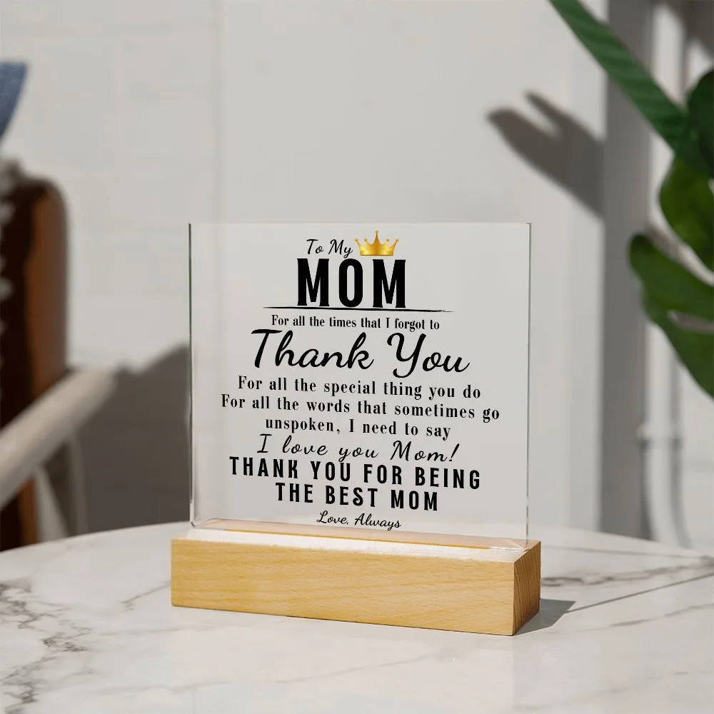 To My Mom - Thank You
