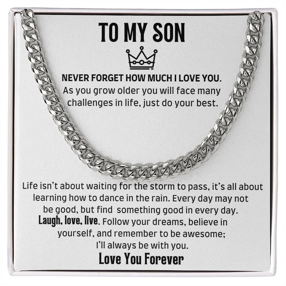 To My Son - Cuban Chain