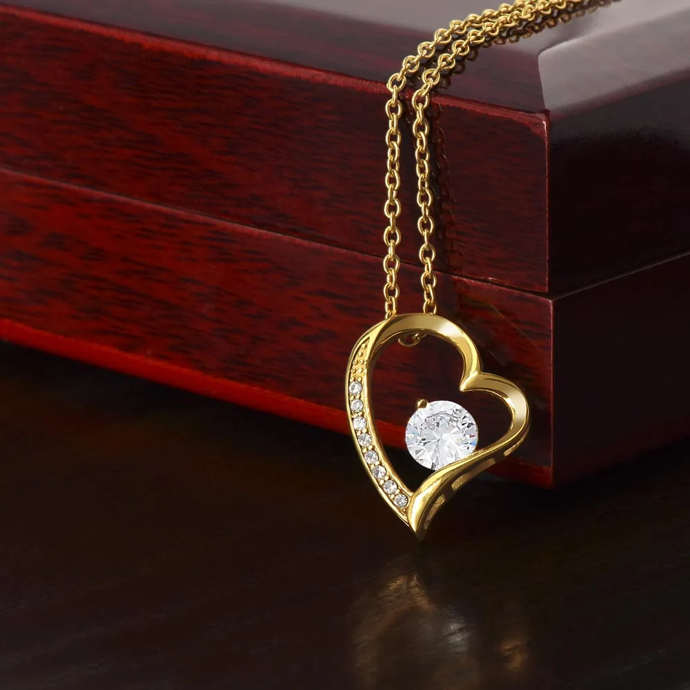 To My Beautiful Wife - Feel My Love - Forever Love Necklace